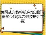 黄冈武穴数控机床培训班学费多少钱(武穴数控培训学费)