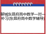 聊城东昌府高中数学一对一补习(东昌府高中数学辅导)