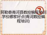 阿勒泰青河县数控编程培训学校哪家好点(青河数控编程培训)