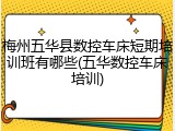 梅州五华县数控车床短期培训班有哪些(五华数控车床培训)