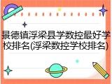 景德镇浮梁县学数控最好学校排名(浮梁数控学校排名)
