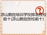 凉山数控培训学校排名技校前十(凉山数控技校前十)