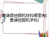囊谦县挖掘机技校哪里有(囊谦挖掘机学校)