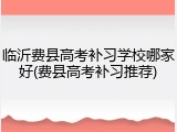 临沂费县高考补习学校哪家好(费县高考补习推荐)