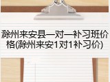 滁州来安县一对一补习班价格(滁州来安1对1补习价)