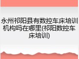 永州祁阳县有数控车床培训机构吗在哪里(祁阳数控车床培训)