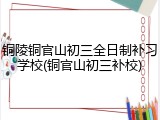 铜陵铜官山初三全日制补习学校(铜官山初三补校)