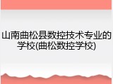山南曲松县数控技术专业的学校(曲松数控学校)