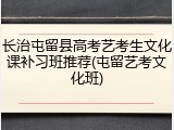 长治屯留县高考艺考生文化课补习班推荐(屯留艺考文化班)