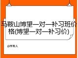 马鞍山博望一对一补习班价格(博望一对一补习价)