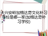 大兴安岭加格达奇文化补习学校是哪一家(加格达奇补习学校)