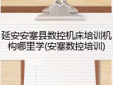 延安安塞县数控机床培训机构哪里学(安塞数控培训)