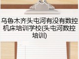乌鲁木齐头屯河有没有数控机床培训学校(头屯河数控培训)