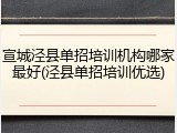 宣城泾县单招培训机构哪家最好(泾县单招培训优选)