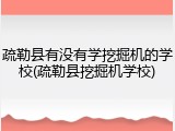 疏勒县有没有学挖掘机的学校(疏勒县挖掘机学校)