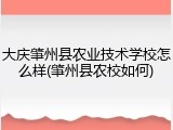 大庆肇州县农业技术学校怎么样(肇州县农校如何)