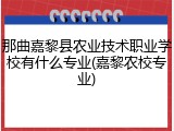 那曲嘉黎县农业技术职业学校有什么专业(嘉黎农校专业)