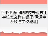 四平伊通中职数控专业技工学校怎么样在哪里(伊通中职数控学校地址)