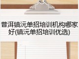 普洱镇沅单招培训机构哪家好(镇沅单招培训优选)