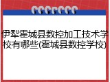 伊犁霍城县数控加工技术学校有哪些(霍城县数控学校)