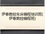 伊春数控车床编程培训班(伊春数控编程班)