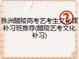 株洲醴陵高考艺考生文化课补习班推荐(醴陵艺考文化补习)