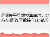 河源连平县数控车床培训地方在哪(连平数控车床培训)