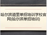 哈尔滨道里单招培训学校官网(哈尔滨单招培训)