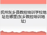 抚州东乡县数控培训学校地址在哪里(东乡数控培训地址)