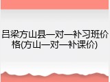 吕梁方山县一对一补习班价格(方山一对一补课价)