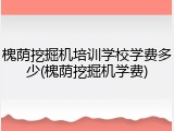 槐荫挖掘机培训学校学费多少(槐荫挖掘机学费)