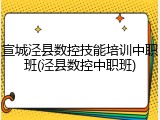宣城泾县数控技能培训中职班(泾县数控中职班)