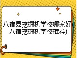 八宿县挖掘机学校哪家好(八宿挖掘机学校推荐)