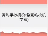 秀屿学挖机价格(秀屿挖机学费)
