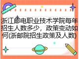 浙江邮电职业技术学院每年招生人数多少，政策变动如何(浙邮院招生政策及人数)