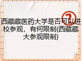 西藏藏医药大学是否可以进校参观，有何限制(西藏藏大参观限制)