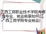 江西工商职业技术学院有哪些专业，就业前景如何(江西工商学院专业就业)