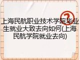上海民航职业技术学院毕业生就业大致去向如何(上海民航学院就业去向)