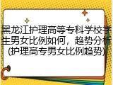 黑龙江护理高等专科学校学生男女比例如何，趋势分析(护理高专男女比例趋势)