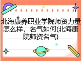 北海康养职业学院师资力量怎么样，名气如何(北海康院师资名气)