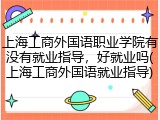 上海工商外国语职业学院有没有就业指导,好就业吗(上海工商外国语就业指导)