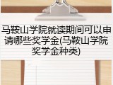 马鞍山学院就读期间可以申请哪些奖学金(马鞍山学院奖学金种类)