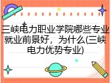 三峡电力职业学院哪些专业就业前景好，为什么(三峡电力优势专业)