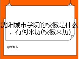沈阳城市学院的校徽是什么，有何来历(校徽来历)