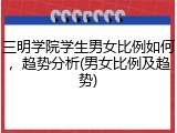 三明学院学生男女比例如何，趋势分析(男女比例及趋势)