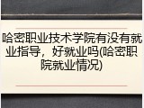 哈密职业技术学院有没有就业指导，好就业吗(哈密职院就业情况)