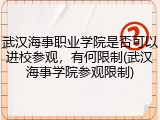 武汉海事职业学院是否可以进校参观，有何限制(武汉海事学院参观限制)