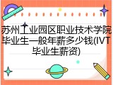 苏州工业园区职业技术学院毕业生一般年薪多少钱(IVT毕业生薪资)