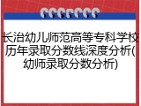 长治幼儿师范高等专科学校历年录取分数线深度分析(幼师录取分数分析)
