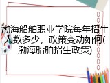 渤海船舶职业学院每年招生人数多少，政策变动如何(渤海船舶招生政策)